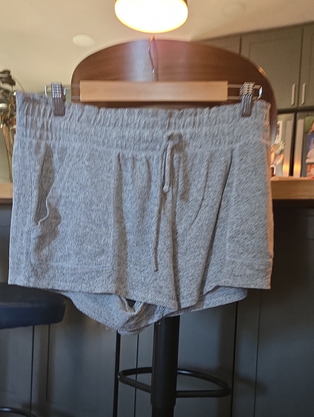 SO Gray Heather Drawstring Skort Shorts